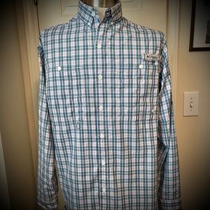Columbia PFG Long Sleeve Fishing Button Down Sz S